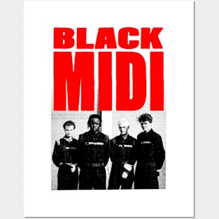 BLACK MIDI VINTAGE DESIGN Posters and Art